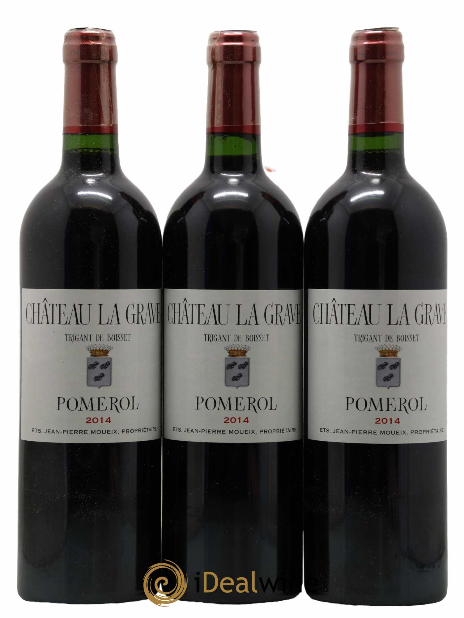 Château La Grave à Pomerol (Trigant de Boisset)  2014 - Lot de 12 Bouteilles