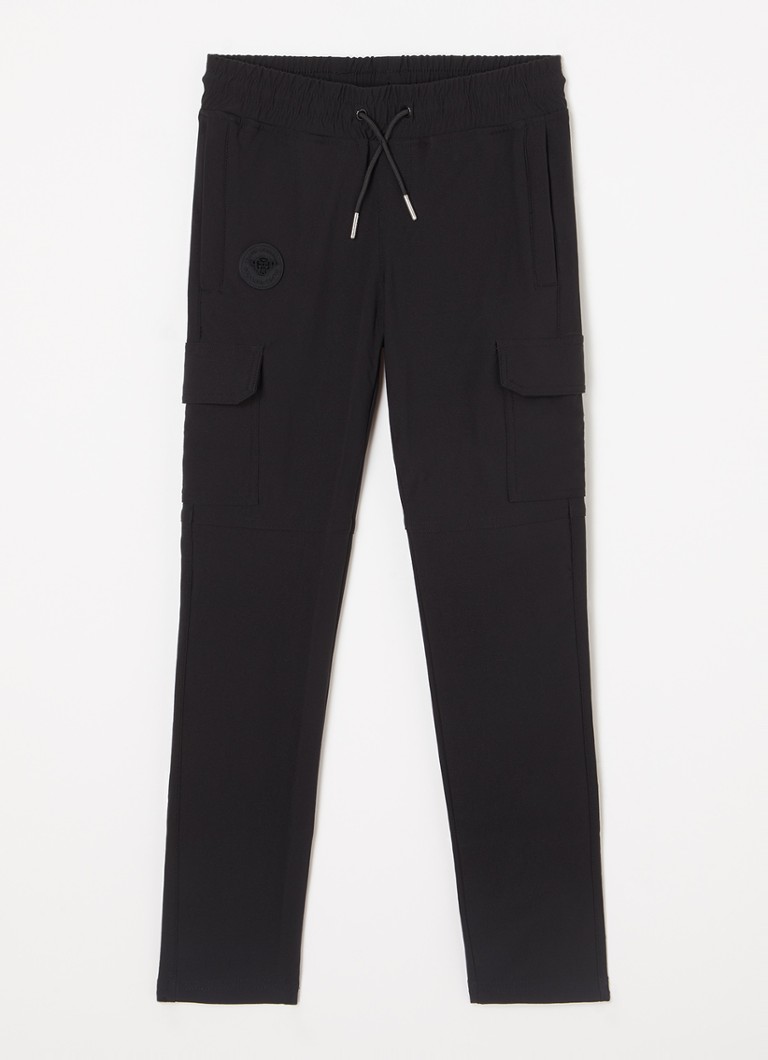 Calça cargo slim fit preta Bananas com elastano