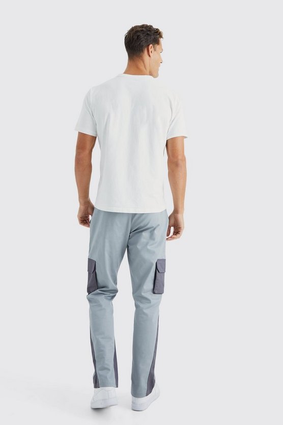 Tall Slim-Fit Colorblock Cargo-Hose
