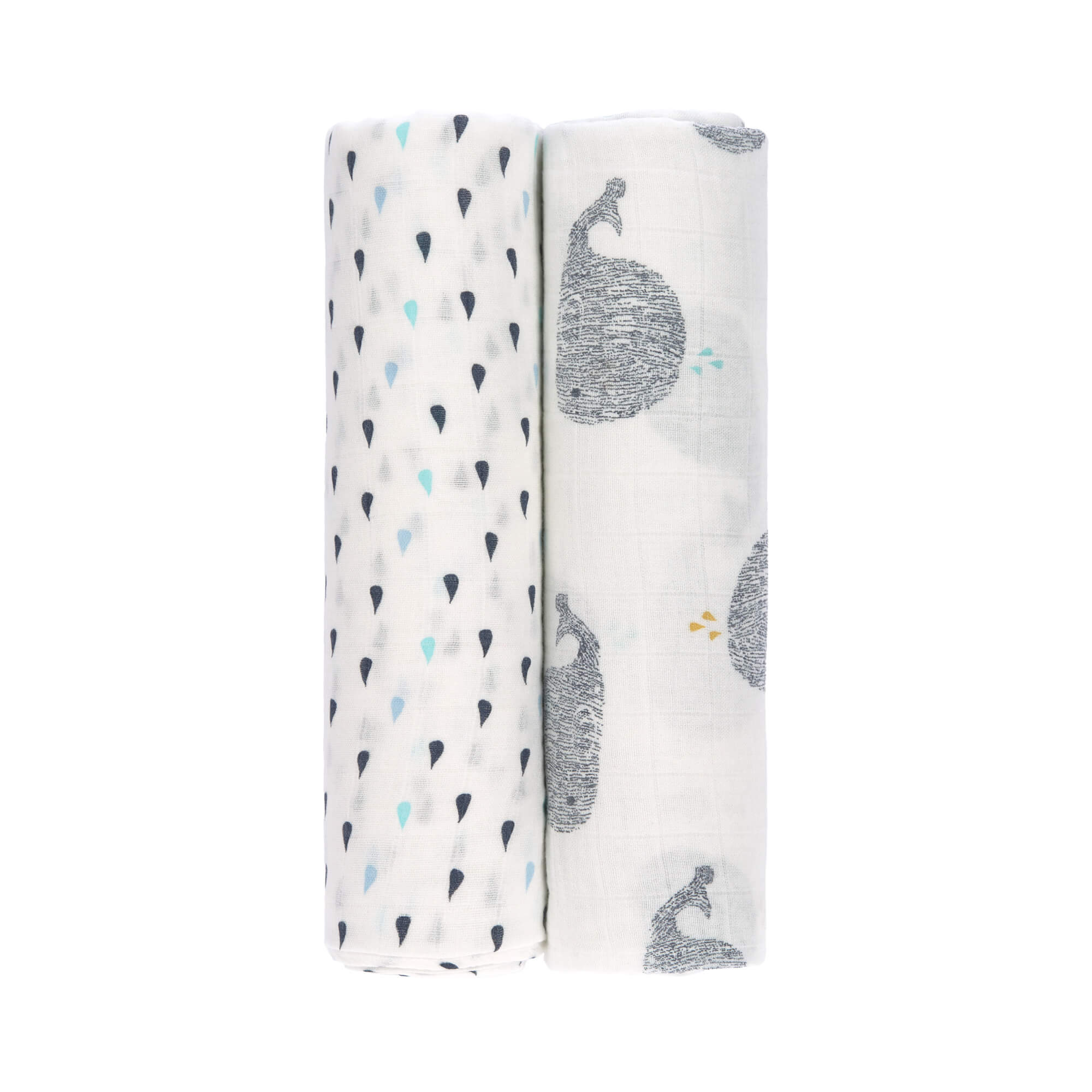 Mulltücher (2 Stk) - Heavenly Soft Swaddle XL, Little Water Whale