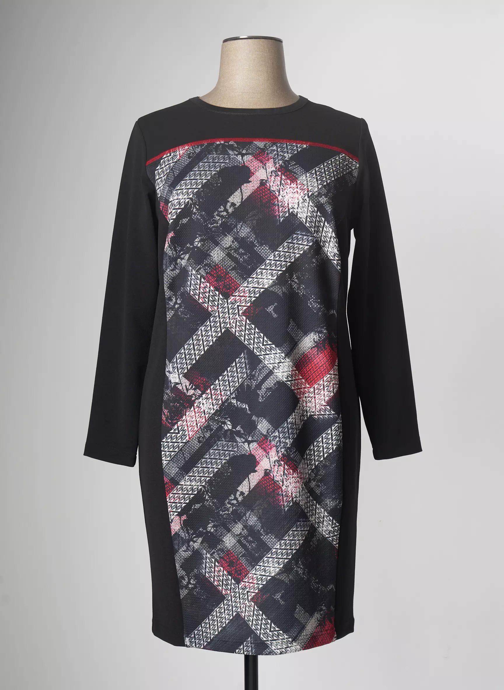 Telmail Robes Mi Longues Femme couleur noir