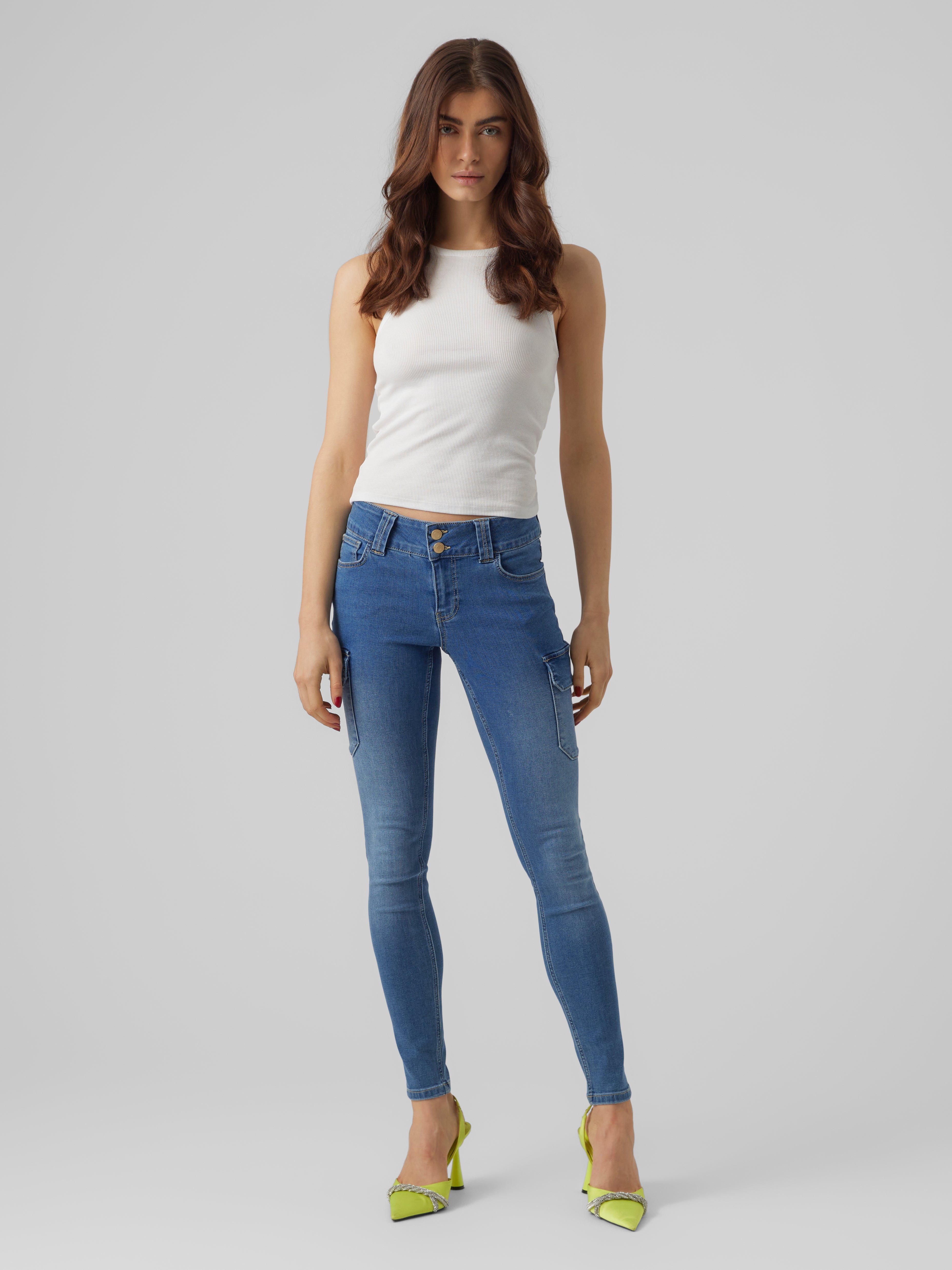 VMCATCH Mid Rise Cargo Schnitt Jeans
