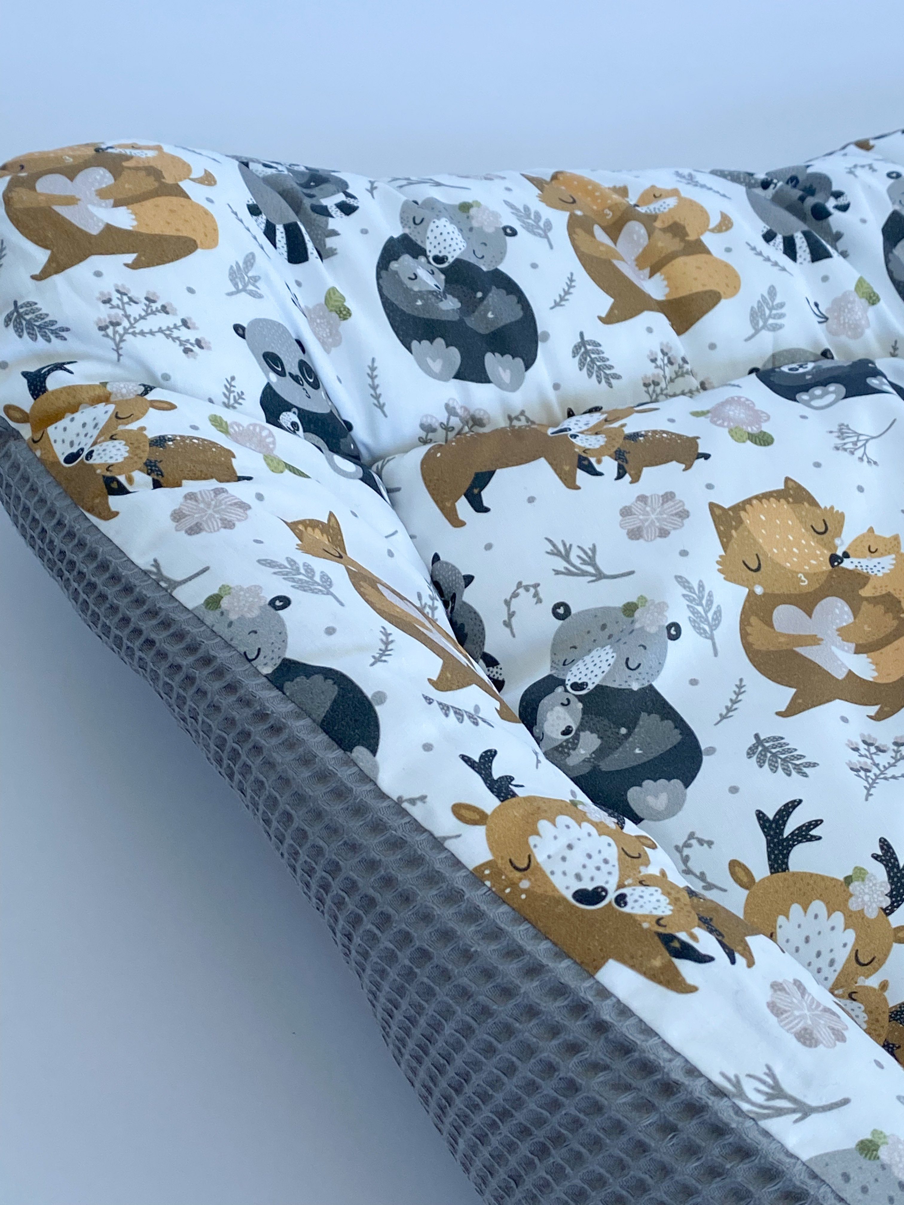 BABEES Wickelauflage Wickelunterlage für Ikea 75x75 70x50cm 100% Baumwolle Baby zweiseitig