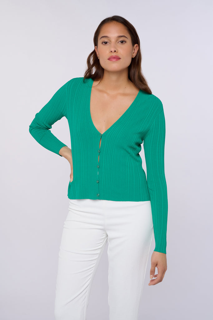 Gilet Bianca col V