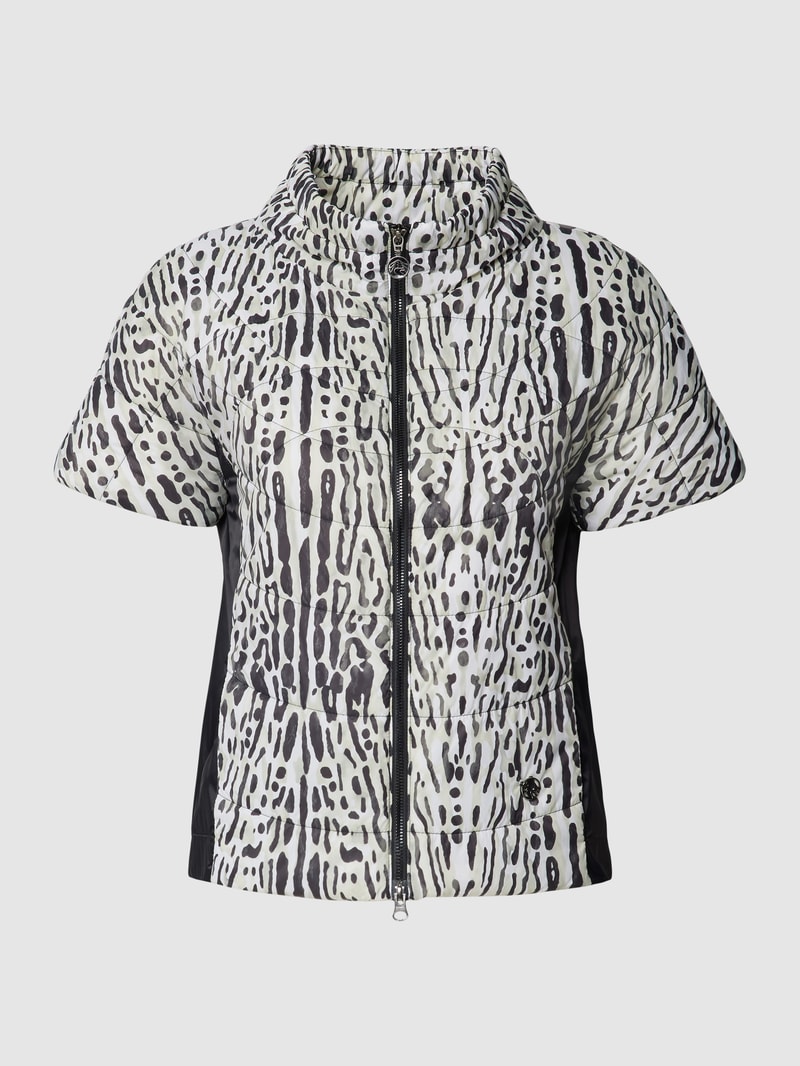Outdoor-Weste mit Animal-Print in sand