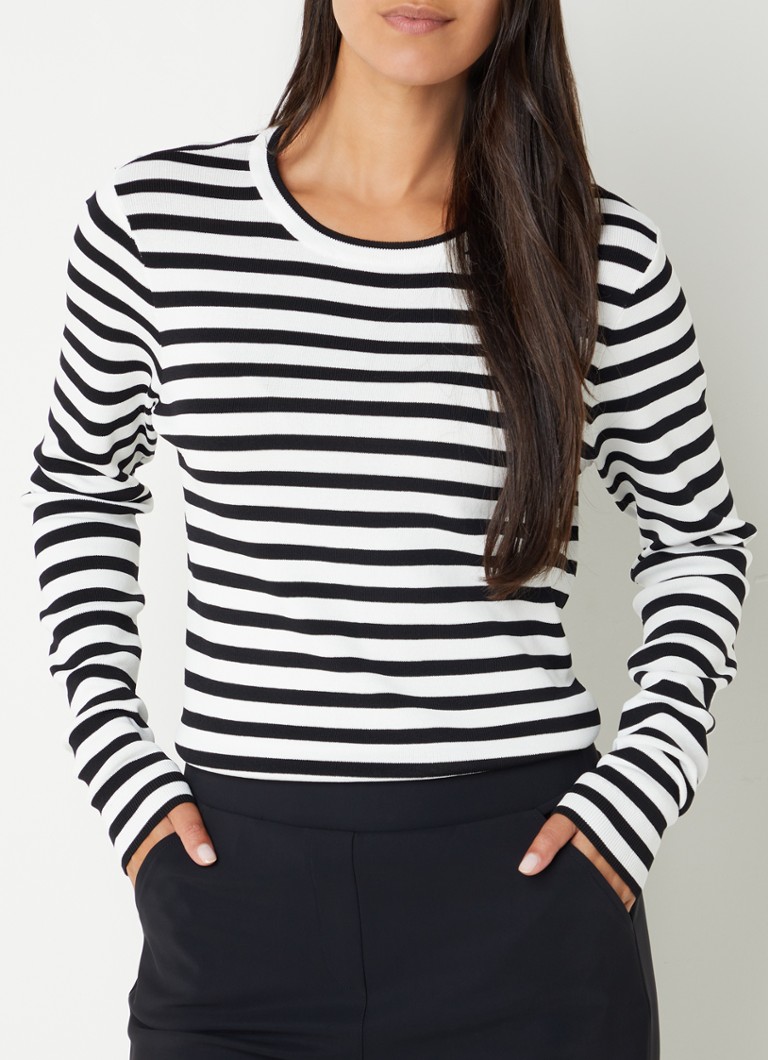 Pulover Luna din tricot fin cu dungi de la Studio Anneloes