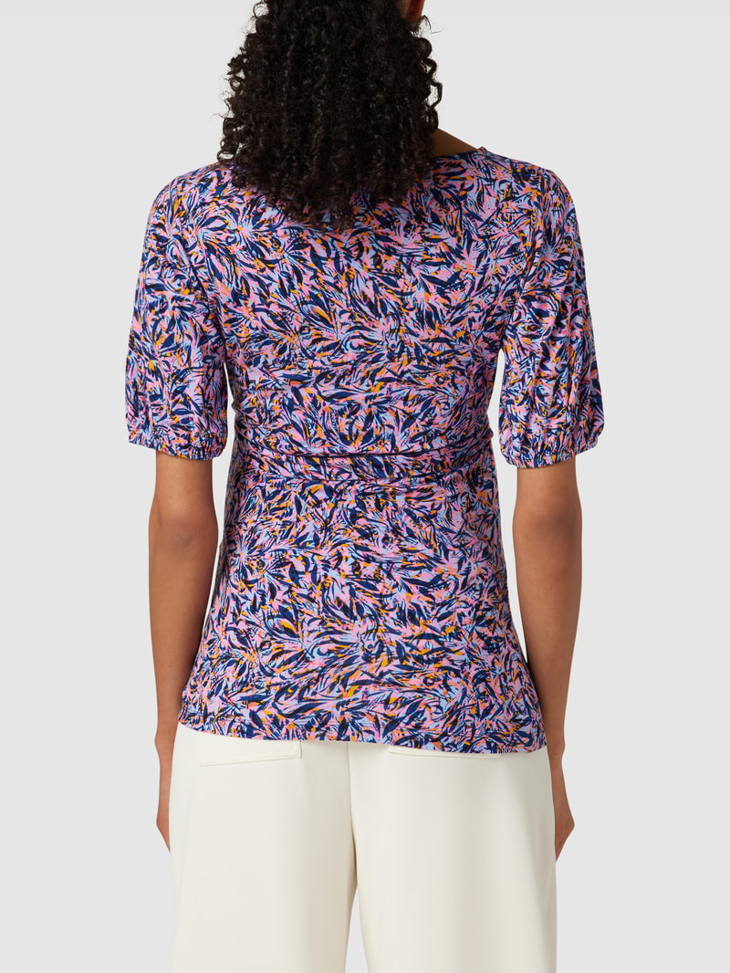 Umstands-T-Shirt in Wickel-Optik Modell 'Wanessa' in pink