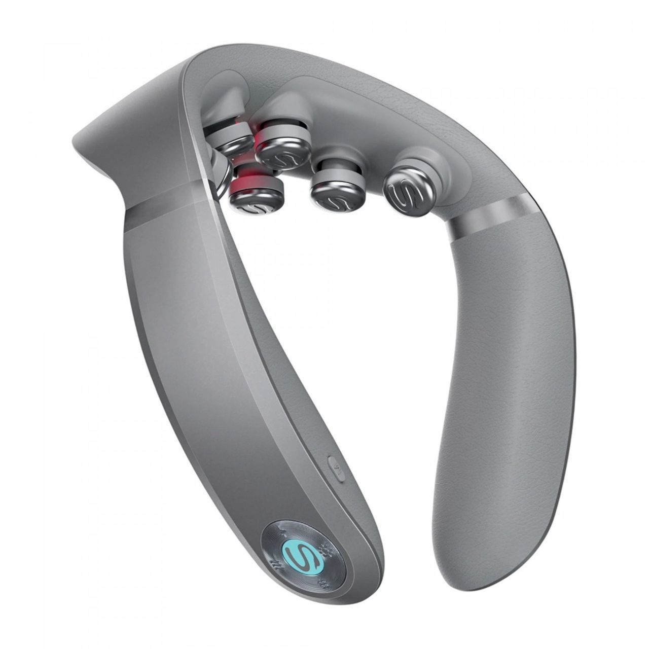 SKG K5 Pro Massagegerät, Elektrostimulator für den Nacken mit Kompresse – Weiß