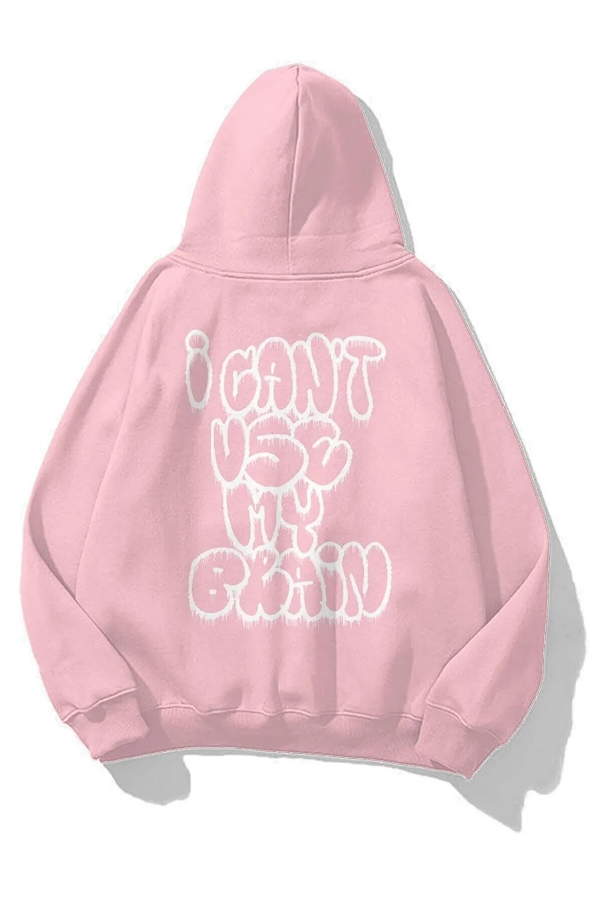 Know  Unisex-Sweatshirt „I Can&'t Use My Brain“ in Rosa