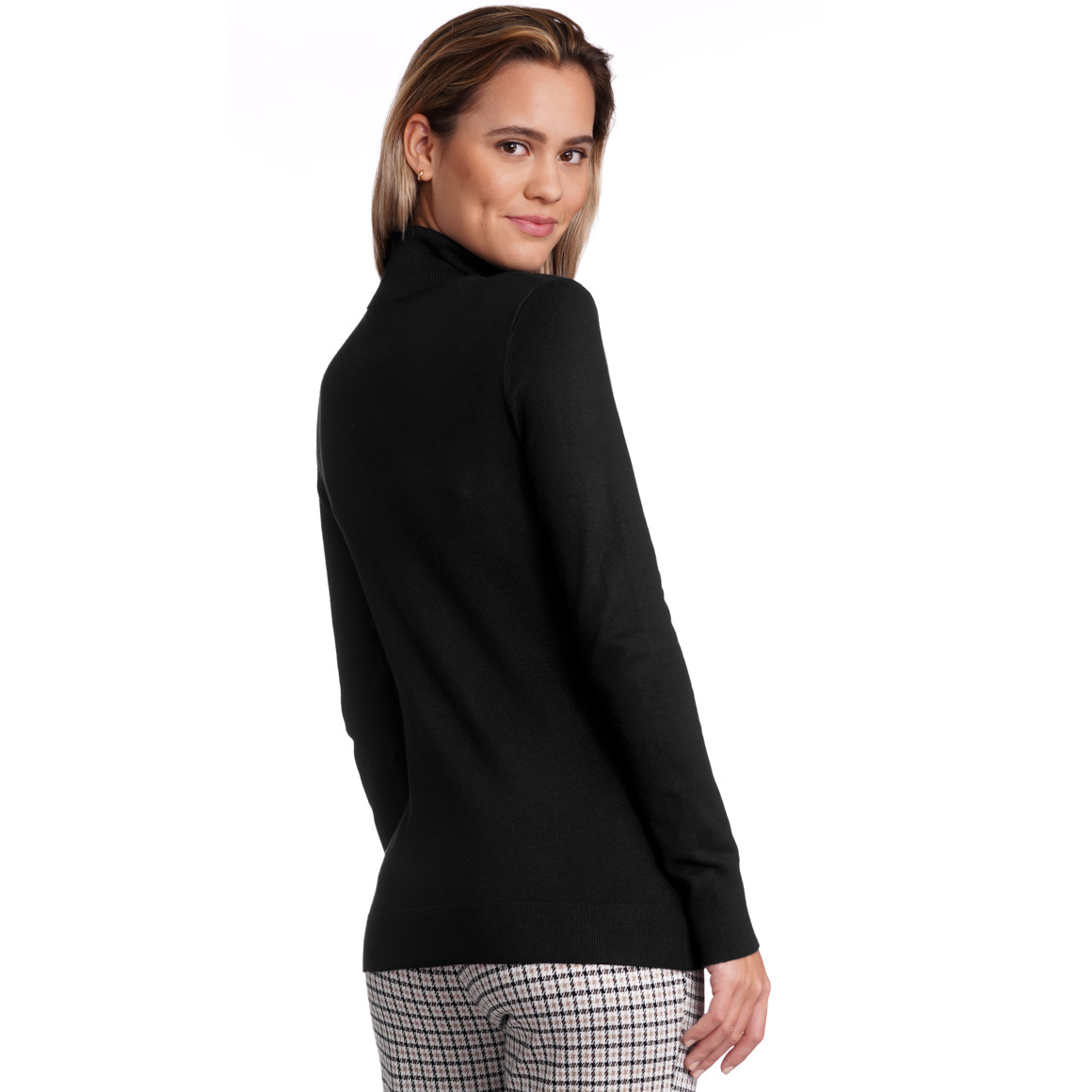 Damen Rollkragenpullover aus Feinstrick