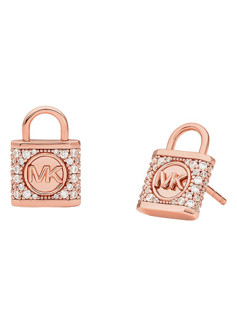 Orecchini a lobo Michael Kors Premium placcati in oro MKC1628AN791