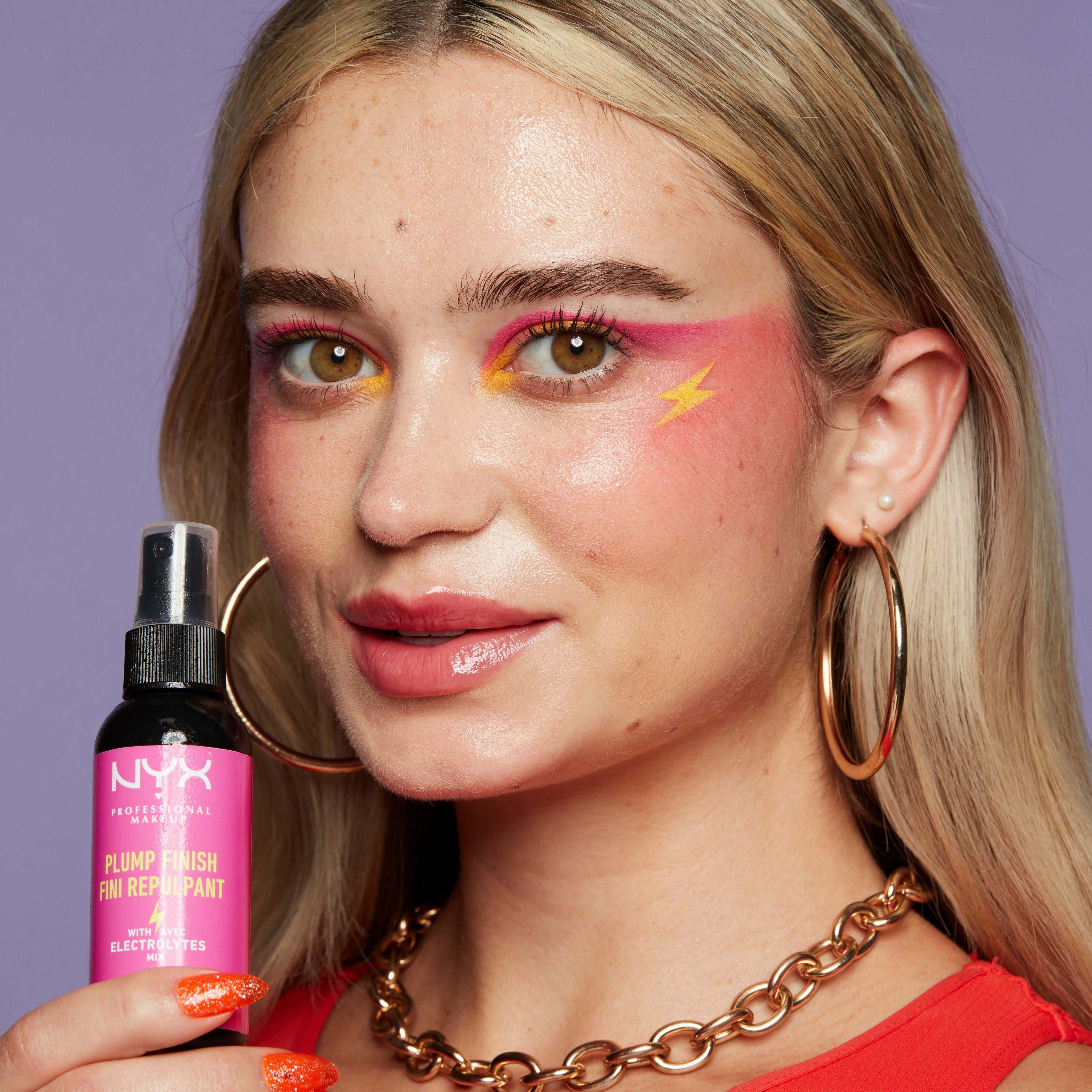 NYX Gesichtsspray Professional Makeup Plump Finish Setting Spray, mit Hyaluron