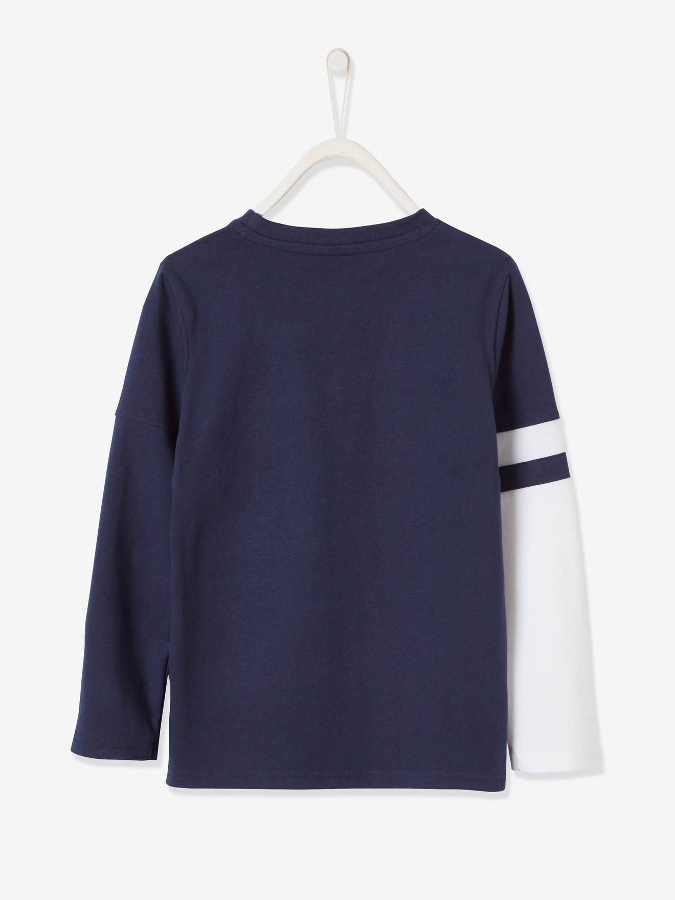 T-shirt de sport garçon motifs graphiques bleu