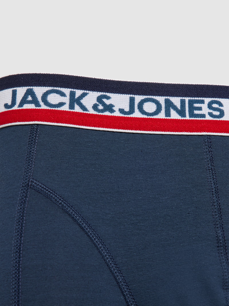 Trunks mit elastischem Logo-Bund im 3er-Pack in dunkelblau
