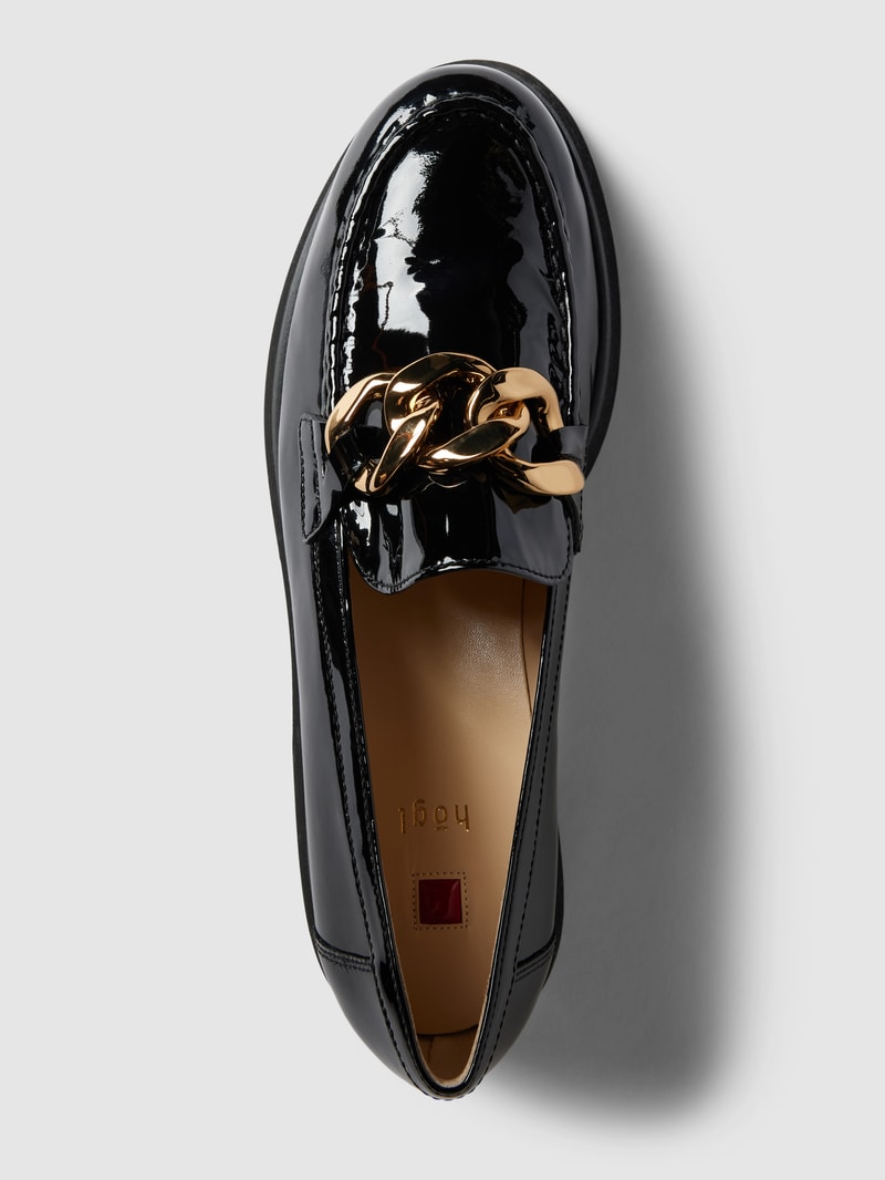 Loafer aus Leder in schwarz