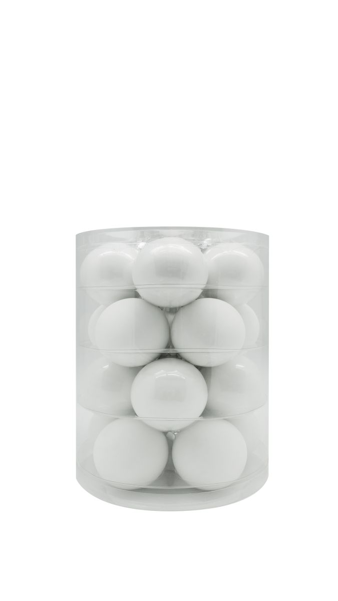 Baumkugeln 20tlg. Set Pure White 3 cm