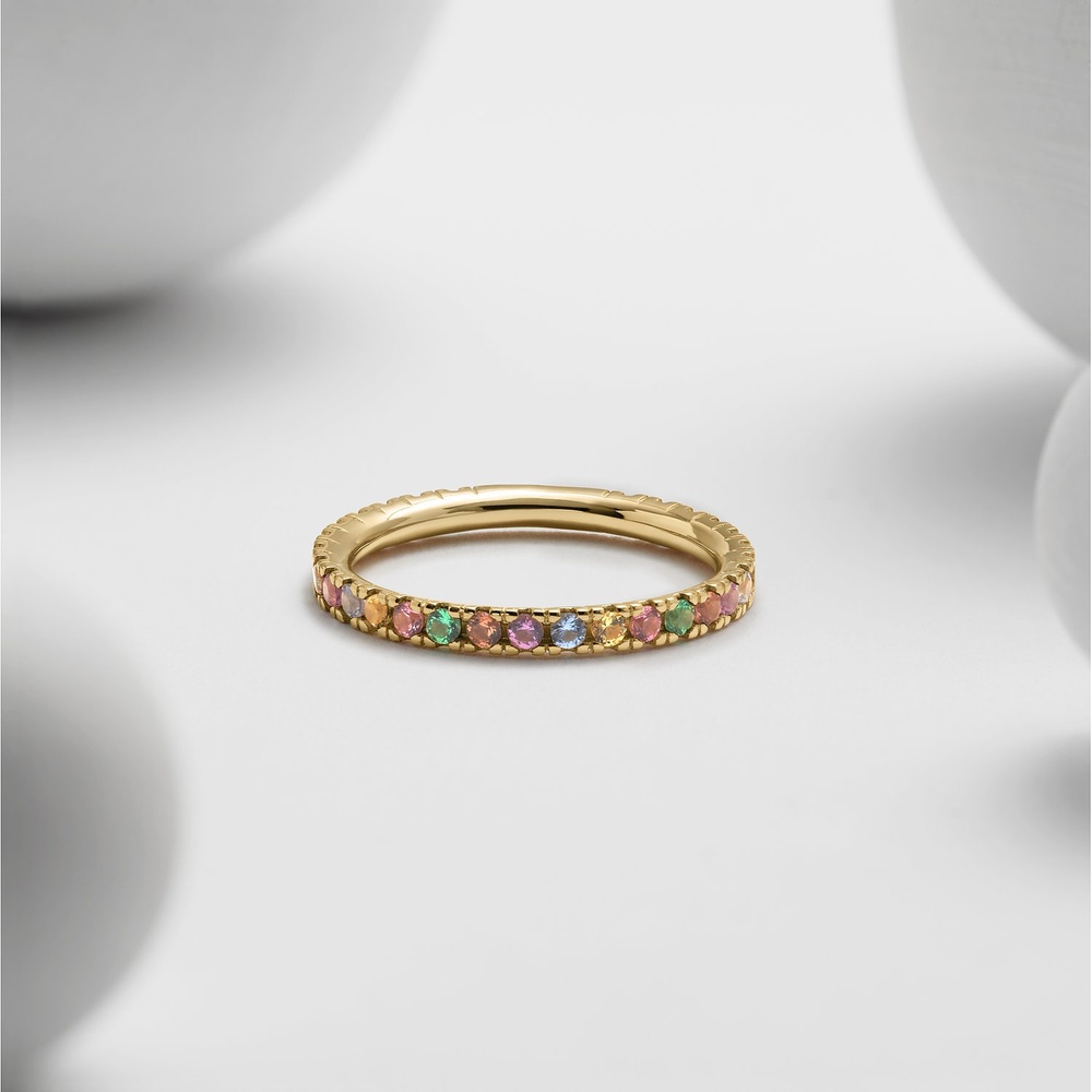 FAVS Bague pour femme 375 Or jaune or jaune Bague