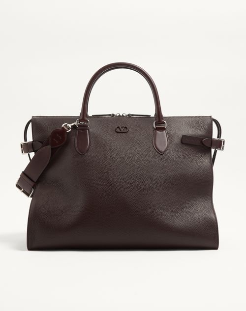 Sac de voyage Valentino Garavani Antibes en cuir grainé