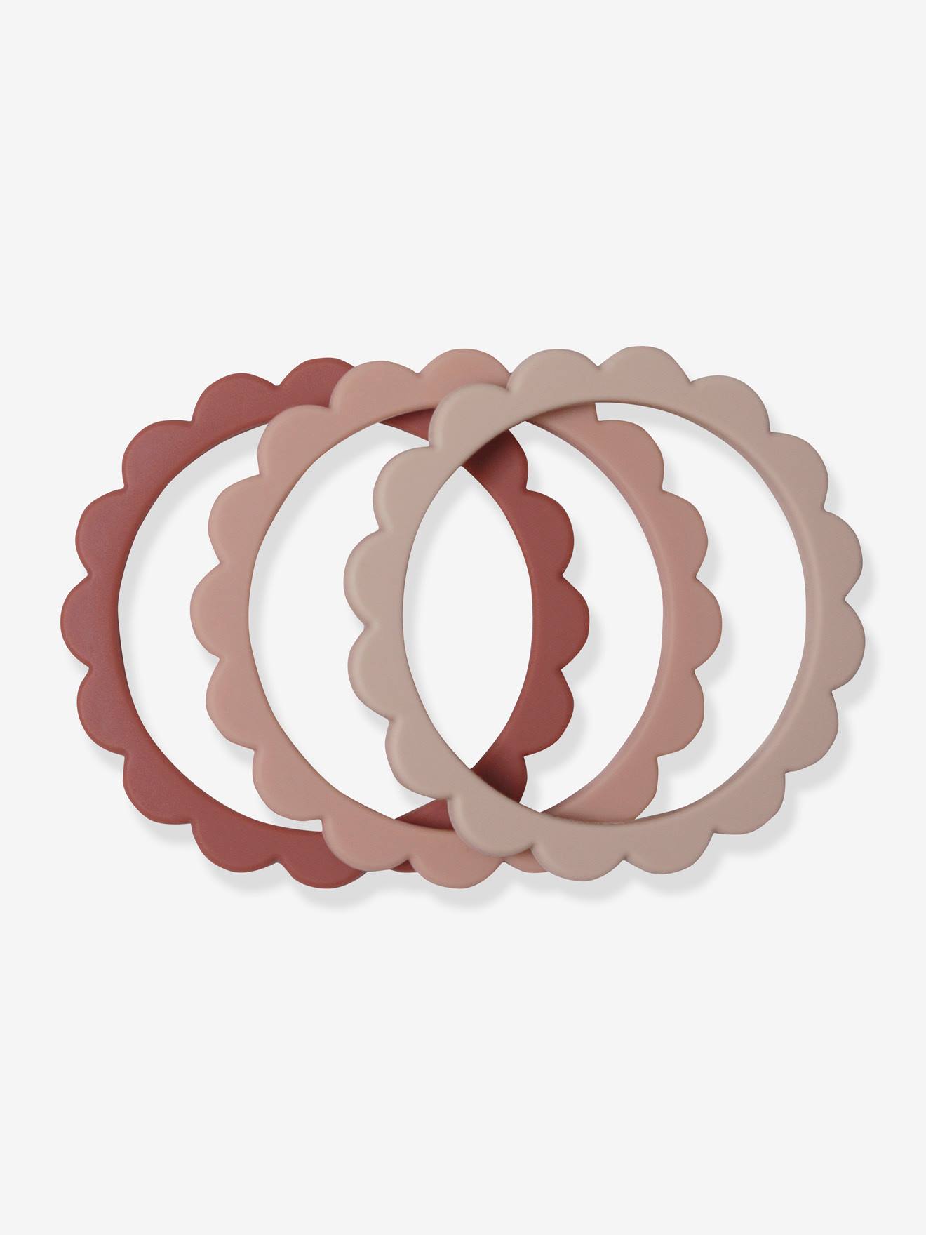 Lot de 3 bracelets de dentition Fleur