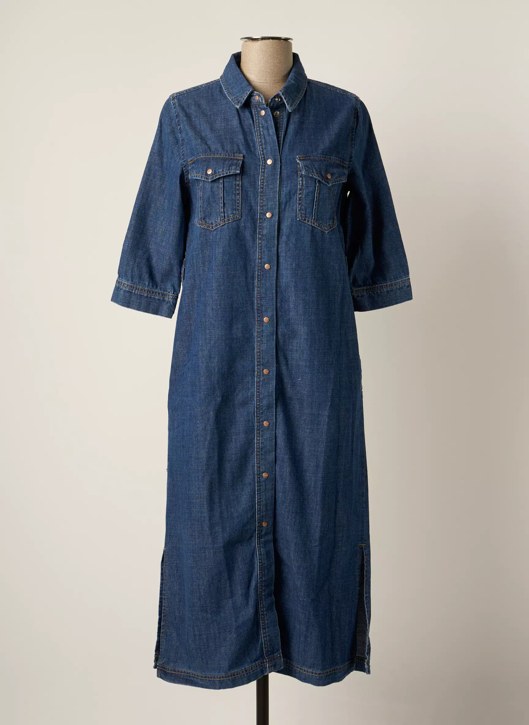 Jane Blue Robes Mi Longues Femme couleur bleu