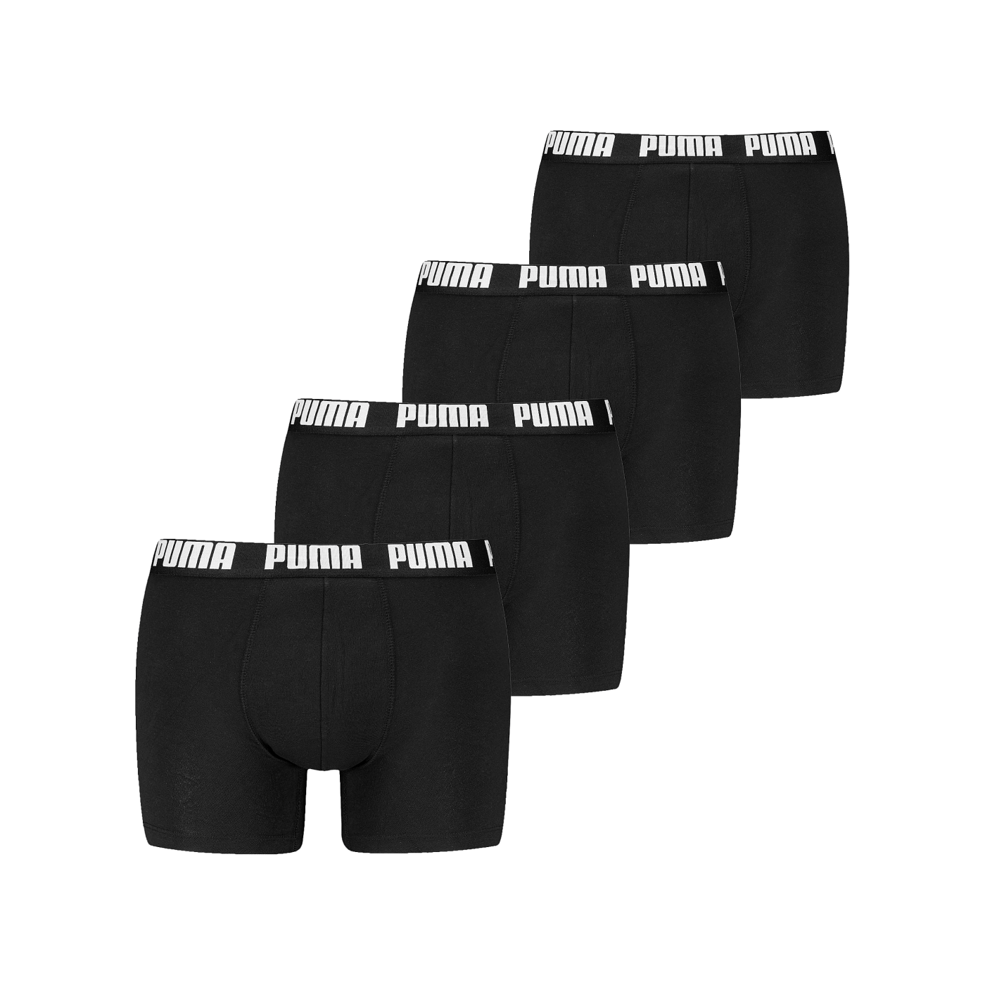 PUMA Everyday Boxer 4er Pack Schwarz F004