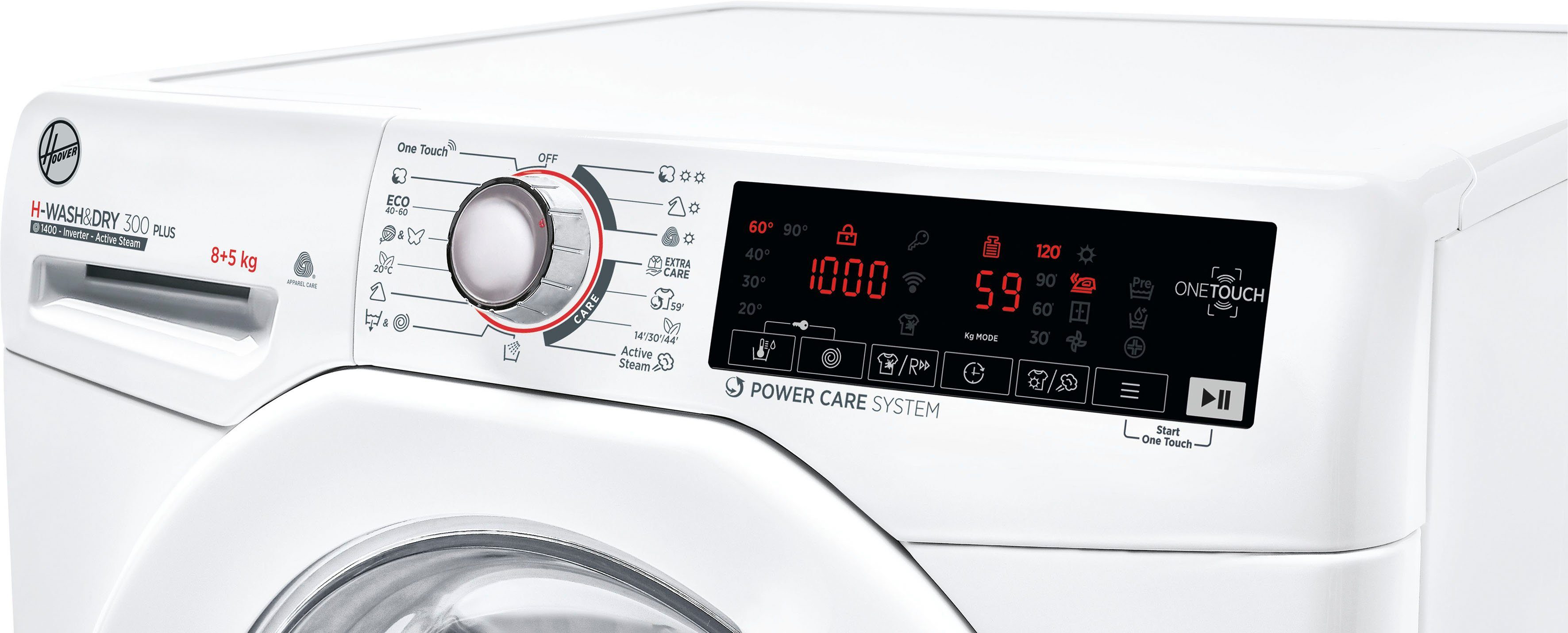 Hoover Waschtrockner H3DS 485TAME/1-S, 8 kg, 5 kg, 1400 U/min
