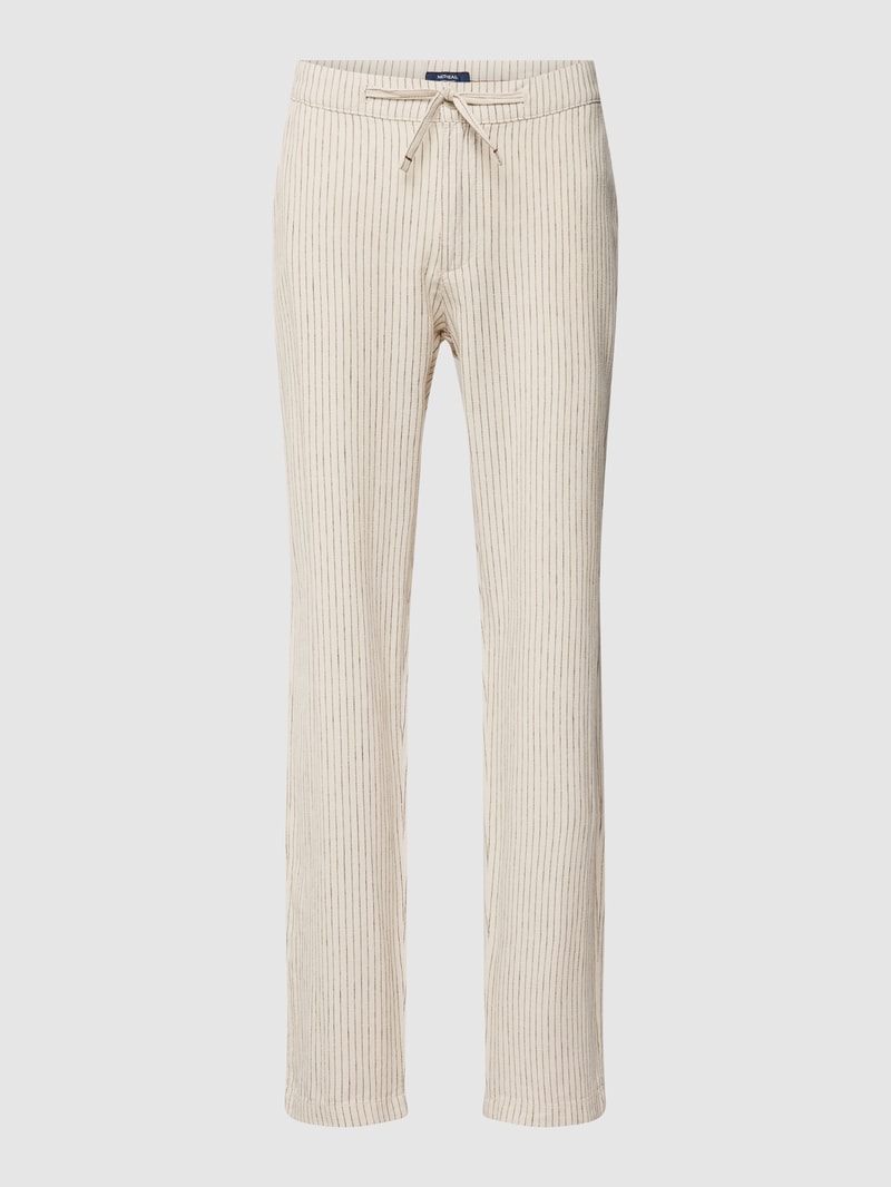 Stoffhose in melierter Optik in offwhite meliert