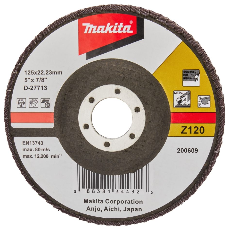 Makita Zubehör D-27713 Fächerscheibe 125 mm Z120