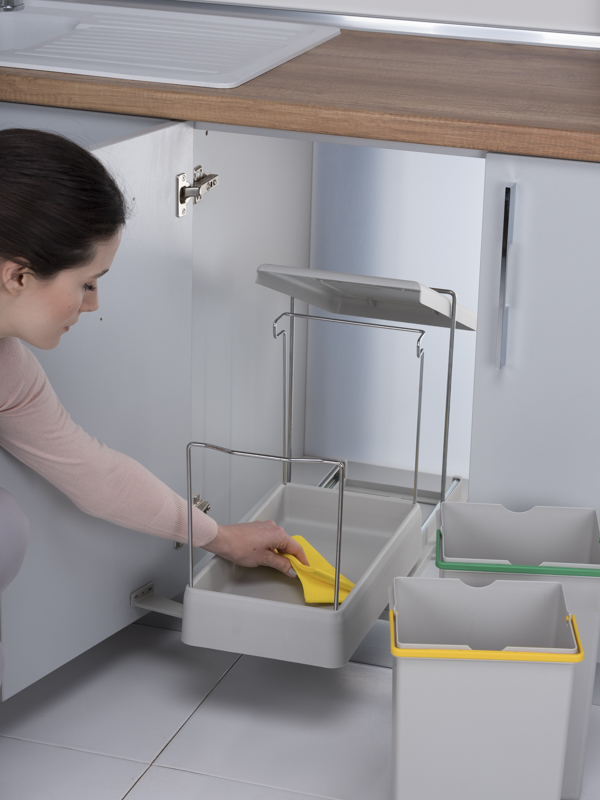 Aspira Home Aspira Ausziehbarer Einbaumülleimer „Müllomatic ECO 2“