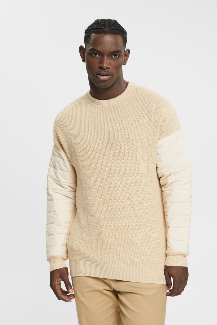 Pullover aus Materialmix