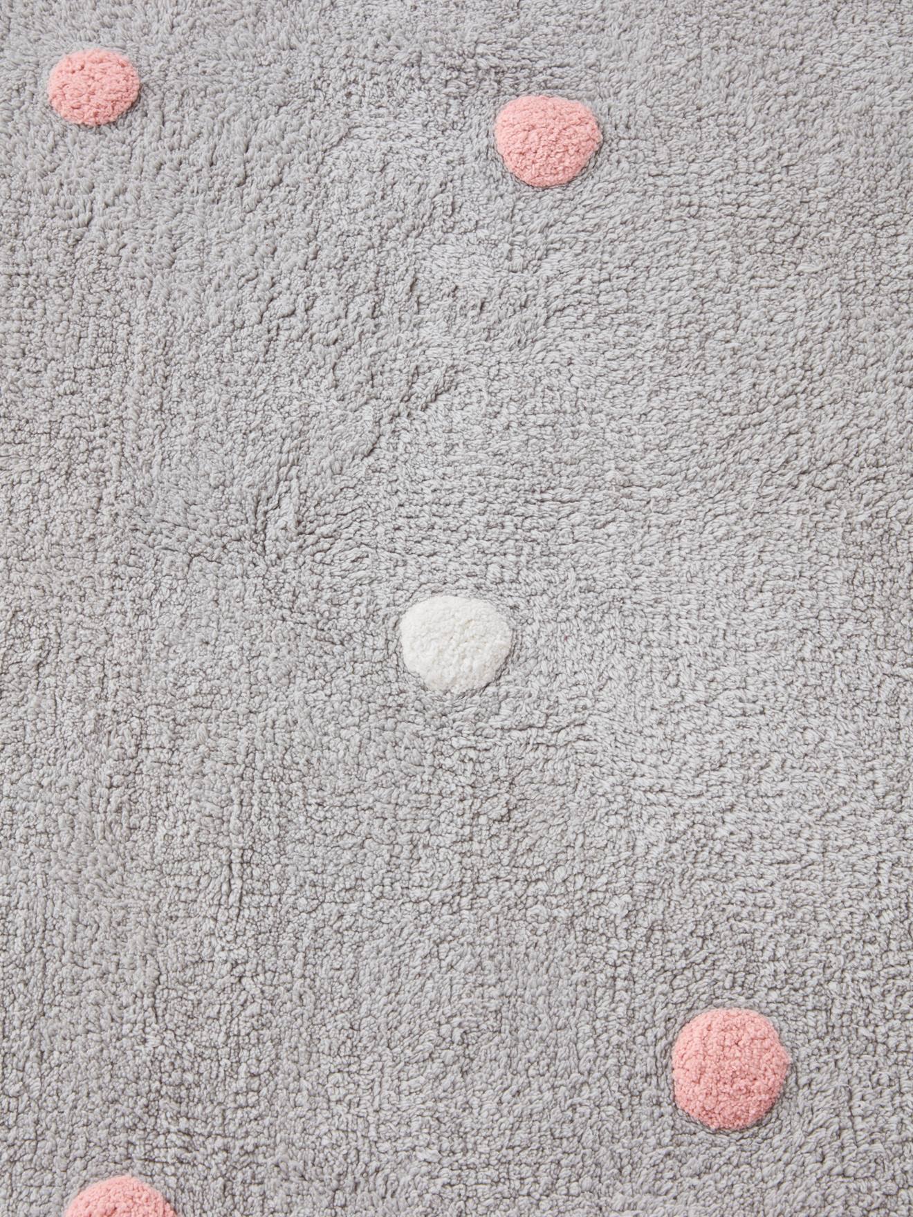 Tapis pois CONFETTI gris imprimé