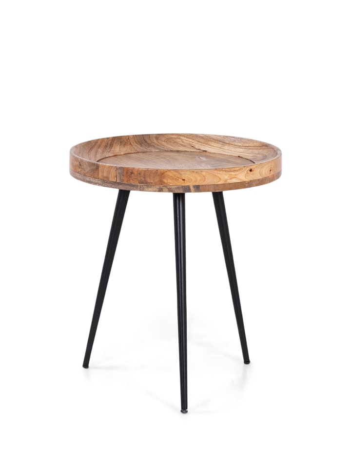 byLiving Beistelltisch AVA aus Mangoholz - (D) 45 x (H) 50 cm günstig kaufen onesize