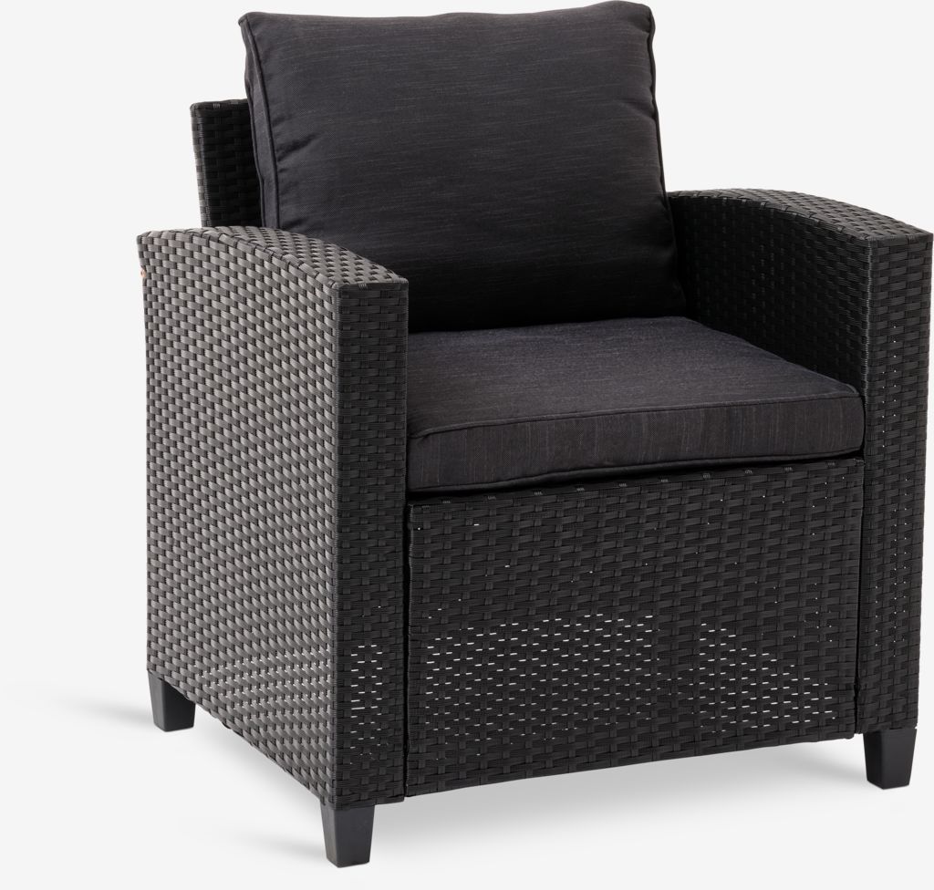 AGERMOSE Lounge-Sessel, schwarz