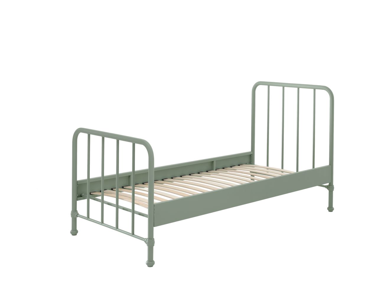 VIPACK BRONXX Metallbett im coolen Look Olive Grün matt, Liegefläche 90 x 200 cm