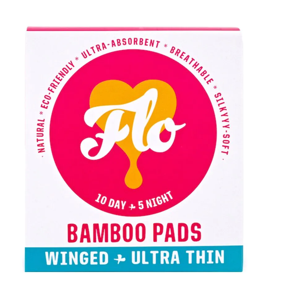 Flo økologiske bambusbind (10 bind til dagen + 5 bind til natten)