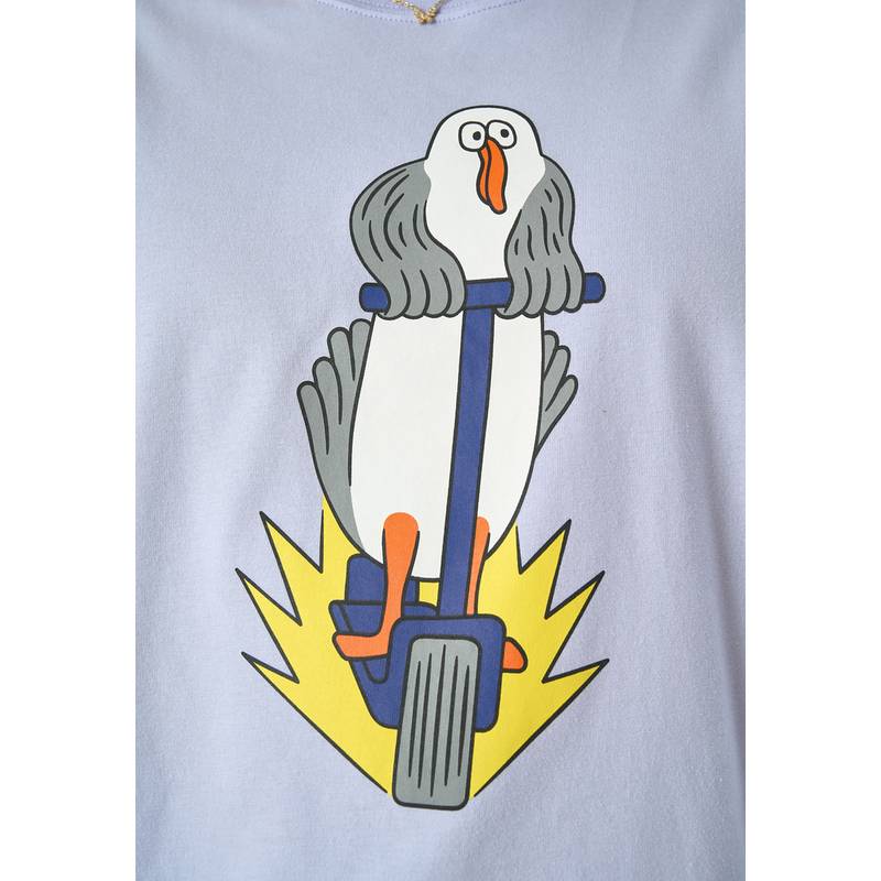 Cleptomanicx Scooter Gull Printshirt Herren