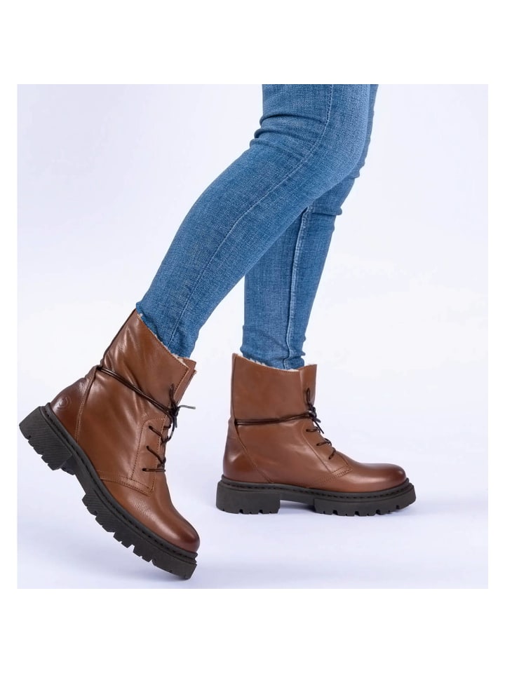 palado Schnürstiefeletten in Brown/Brown günstig kaufen