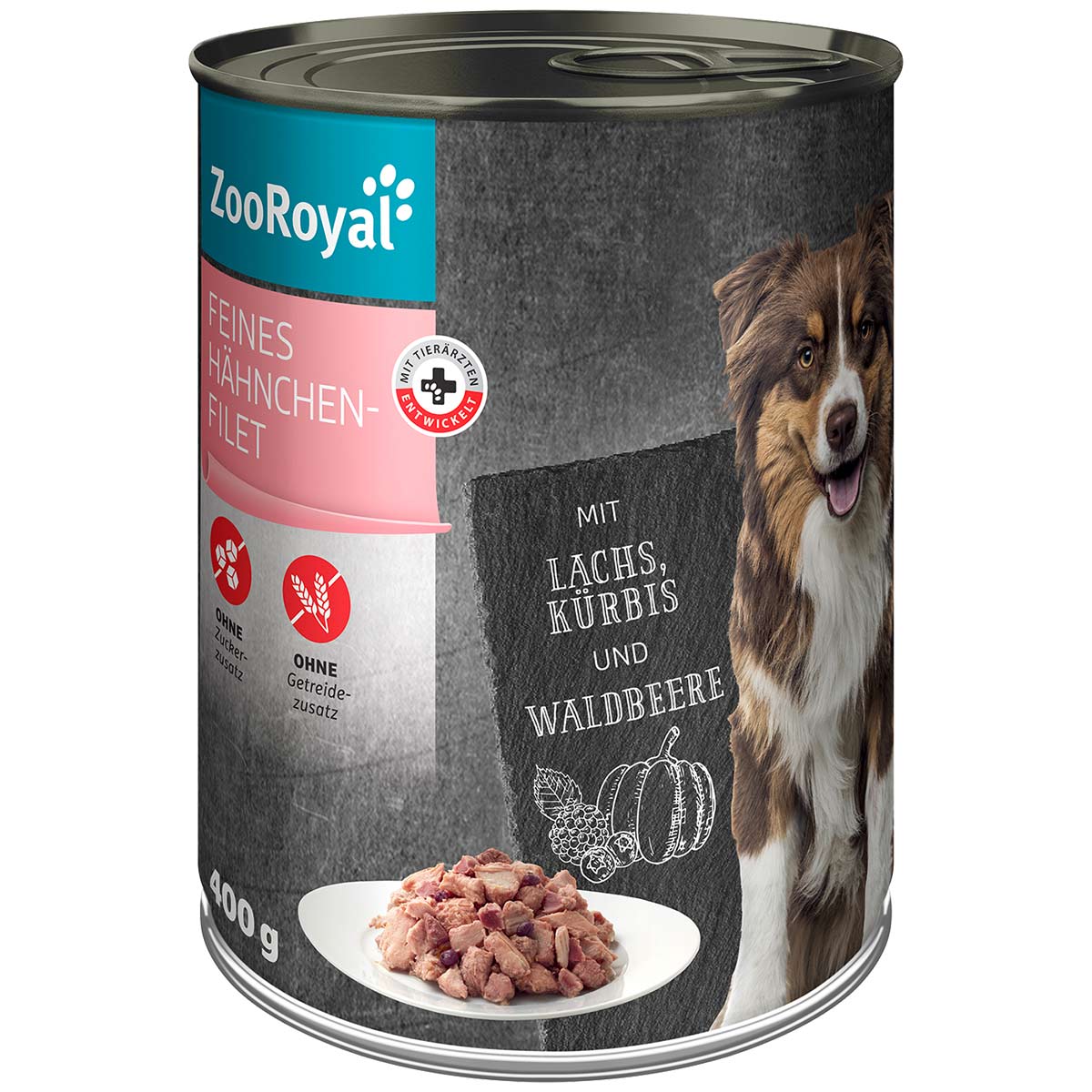 ZooRoyal Feines Hähnchenfilet Mixpaket 12x400g
