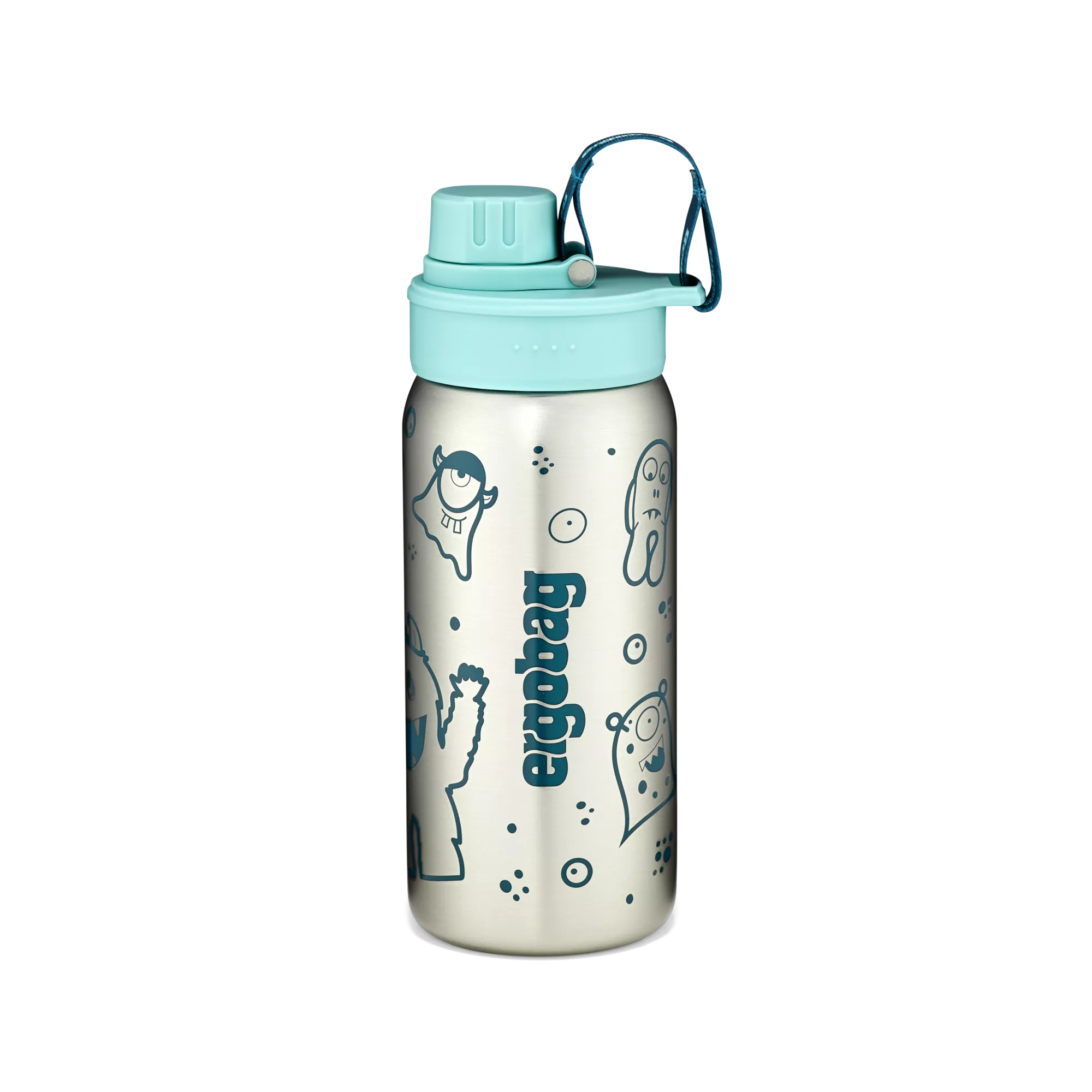 ergobag Edelstahl Trinkflasche Petrol