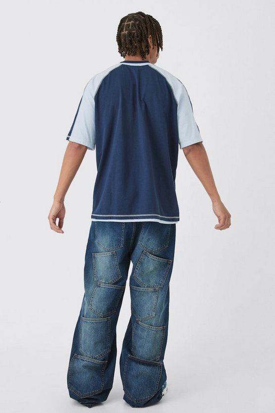 Extrem lockere Jeans mit Taschen