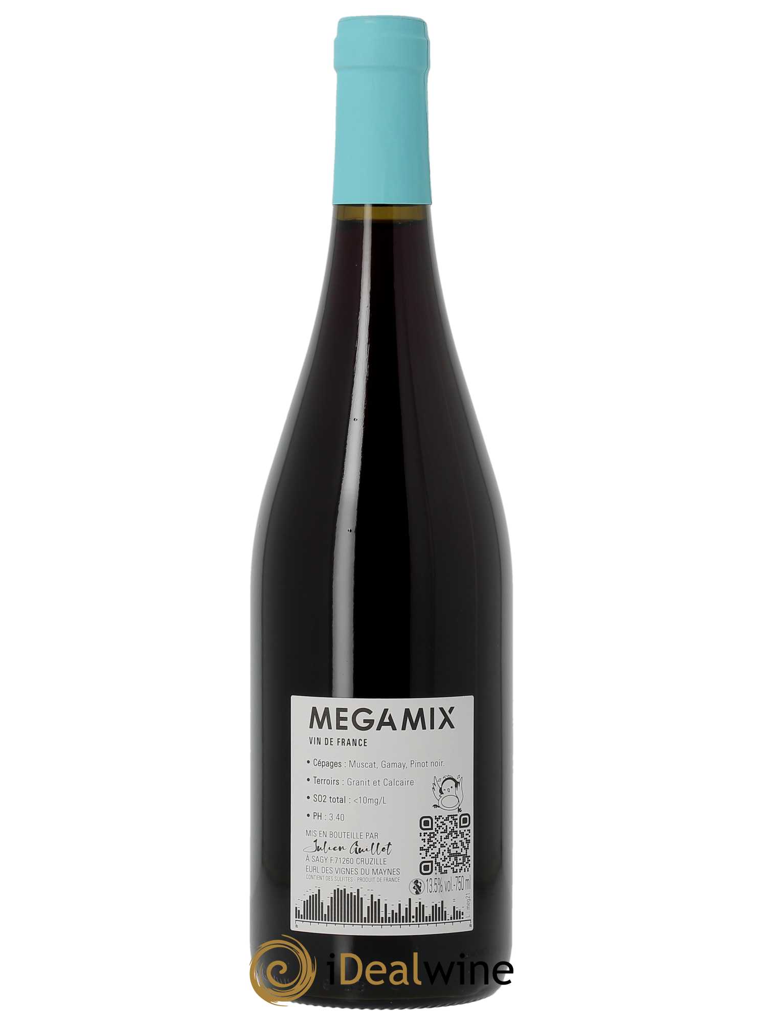 Vin de France Mégamix Les Vignes du Maynes  2021 - Lot de 1 Bouteille