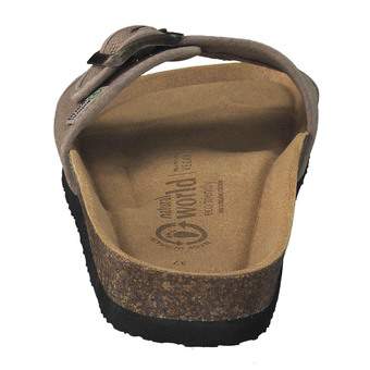 Natural World Niza Pantolette in braun