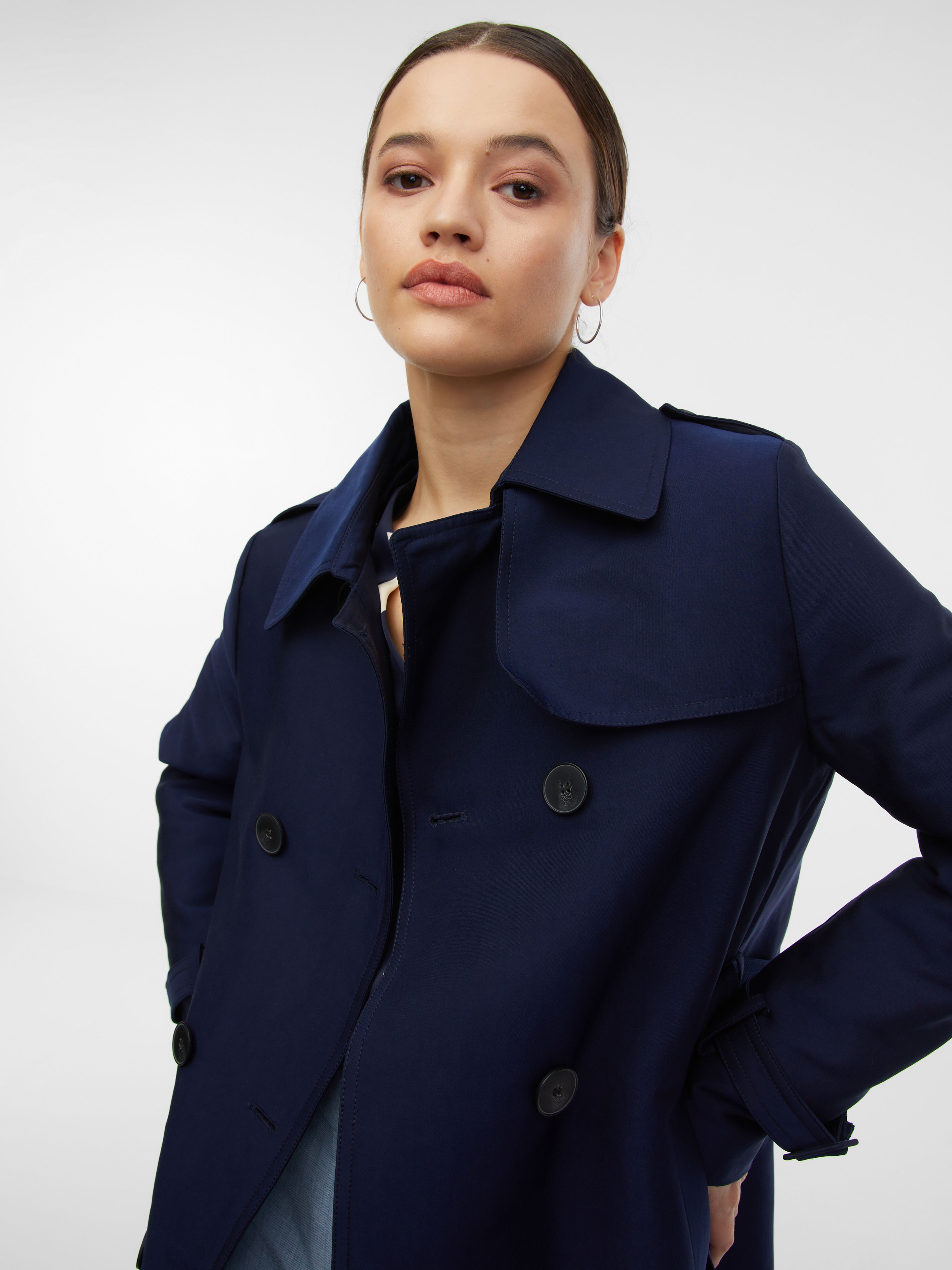 Dunkelblauer Damen-Trenchcoat ORSAY