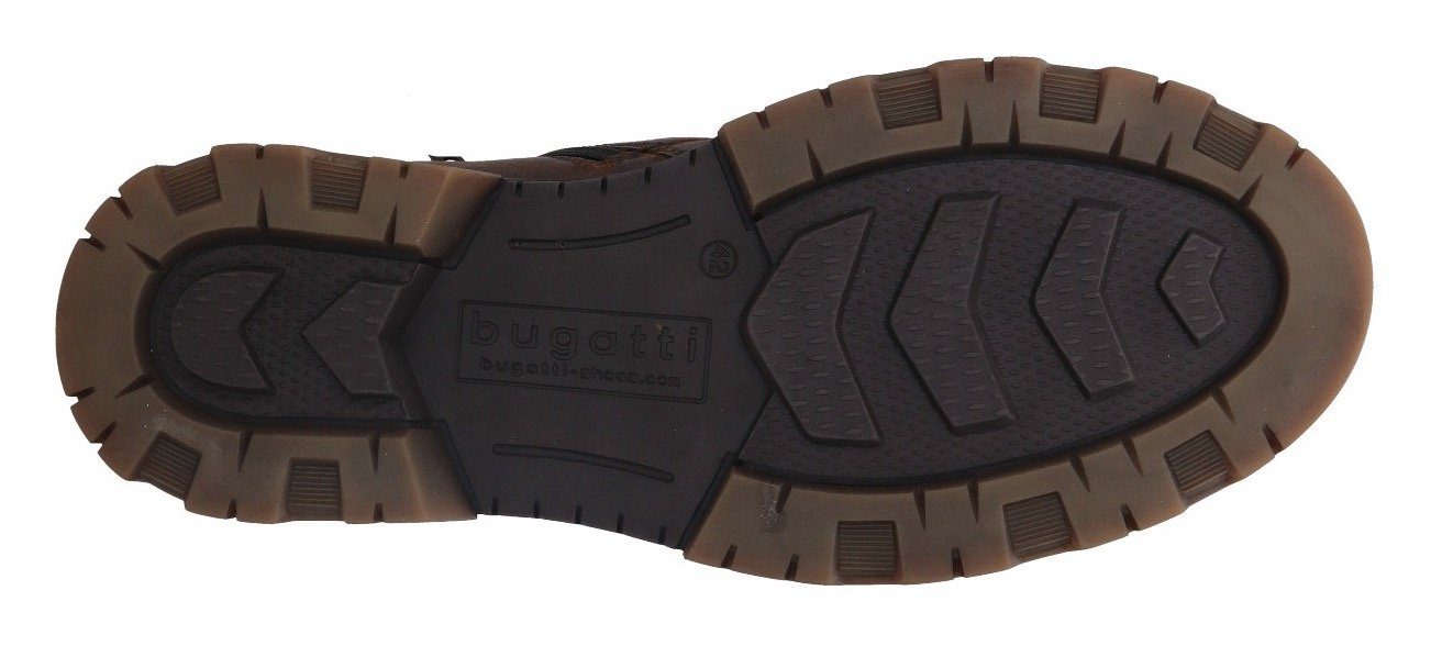 bugatti Winterstiefelette mit Logoprägung und Zierschnalle