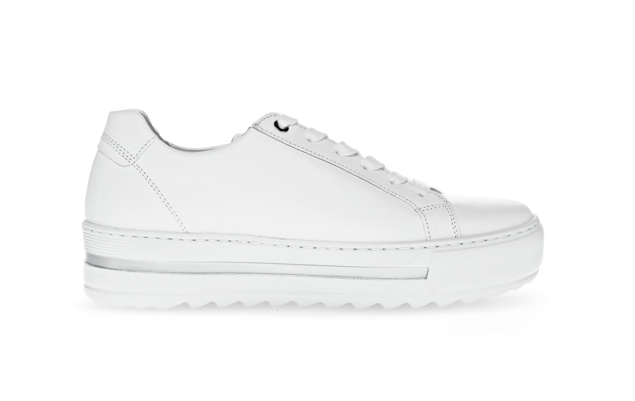 GABOR Freizeit Schnürer weiss Gabor Comfort Sneaker low 46.498.50 weiß