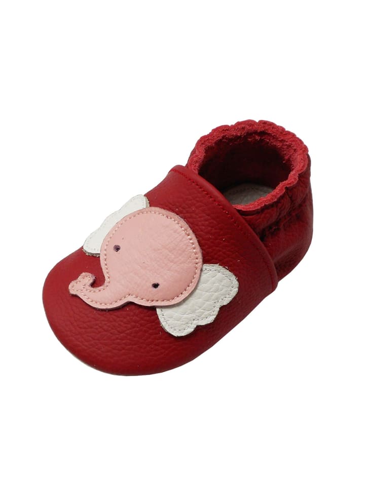 Yalion Leder-Krabbelschuhe 