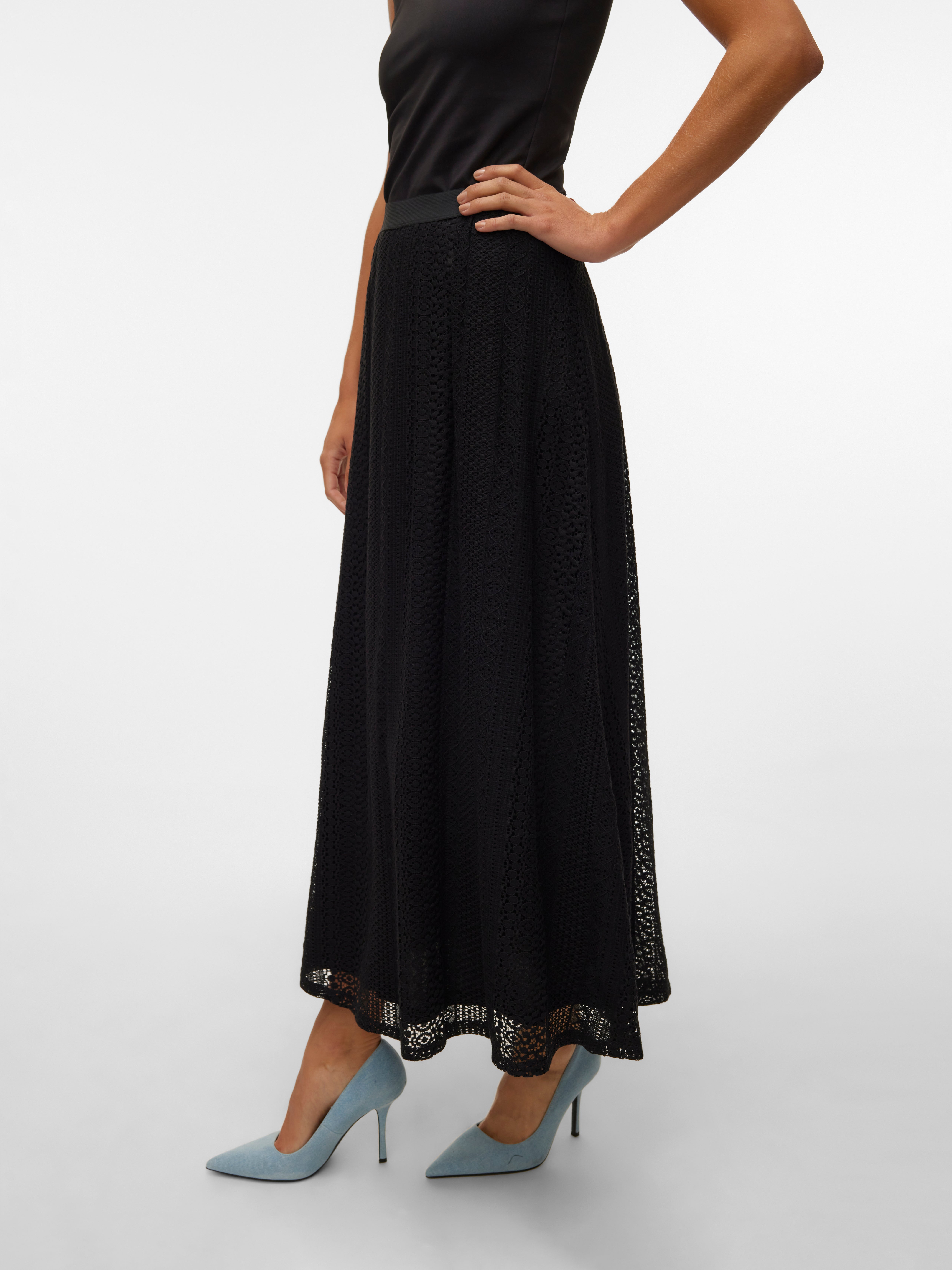VMHONEY Hohe Taille Langer Rock