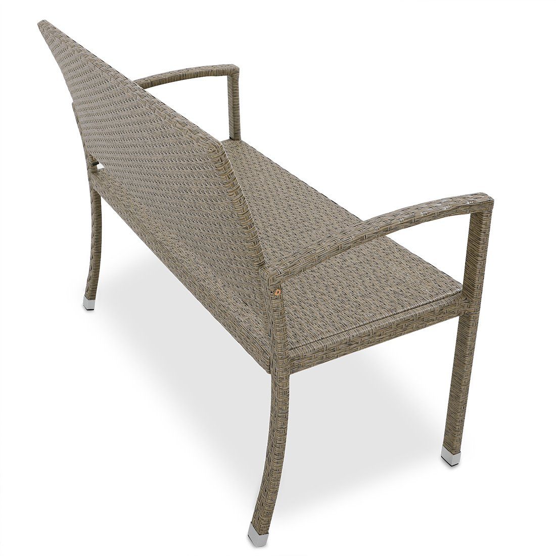 Casaria Gartenbank, Wetterfest UV-beständig 122x90x58cm 320kg Belastbar Garten Terrasse
