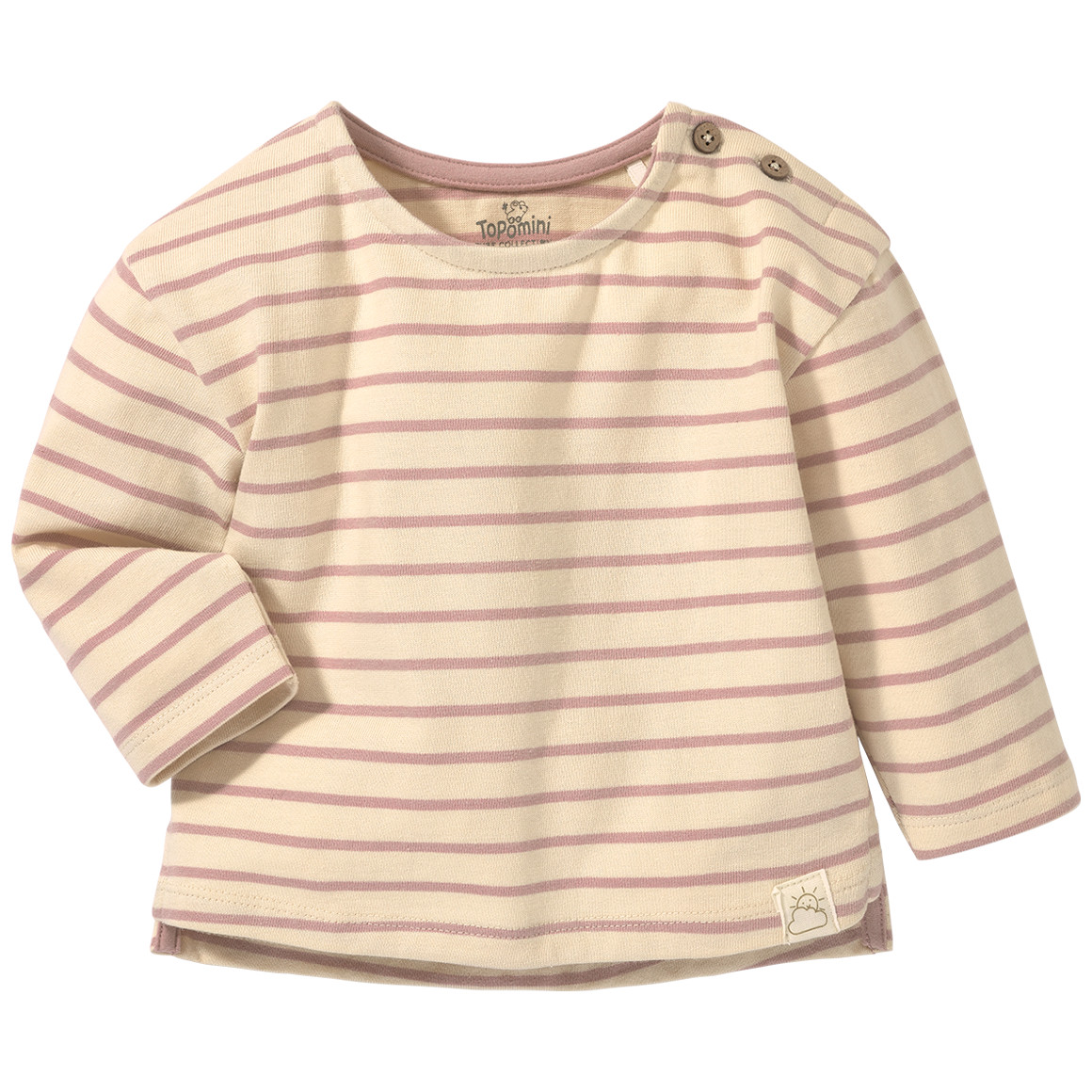 Newborn Langarmshirt aus Bio-Baumwolle