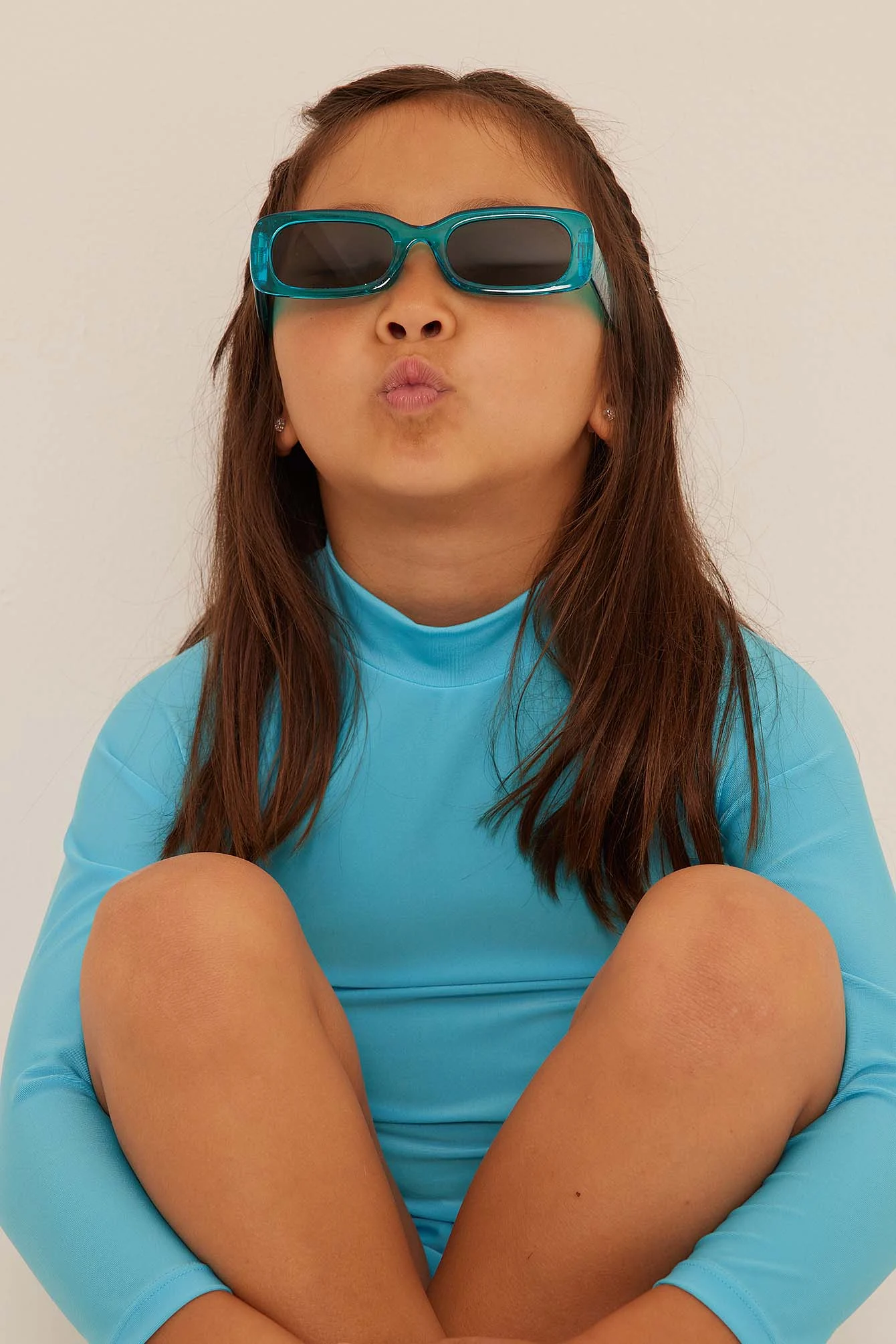 Breite Retro-Sonnenbrille für Kinder